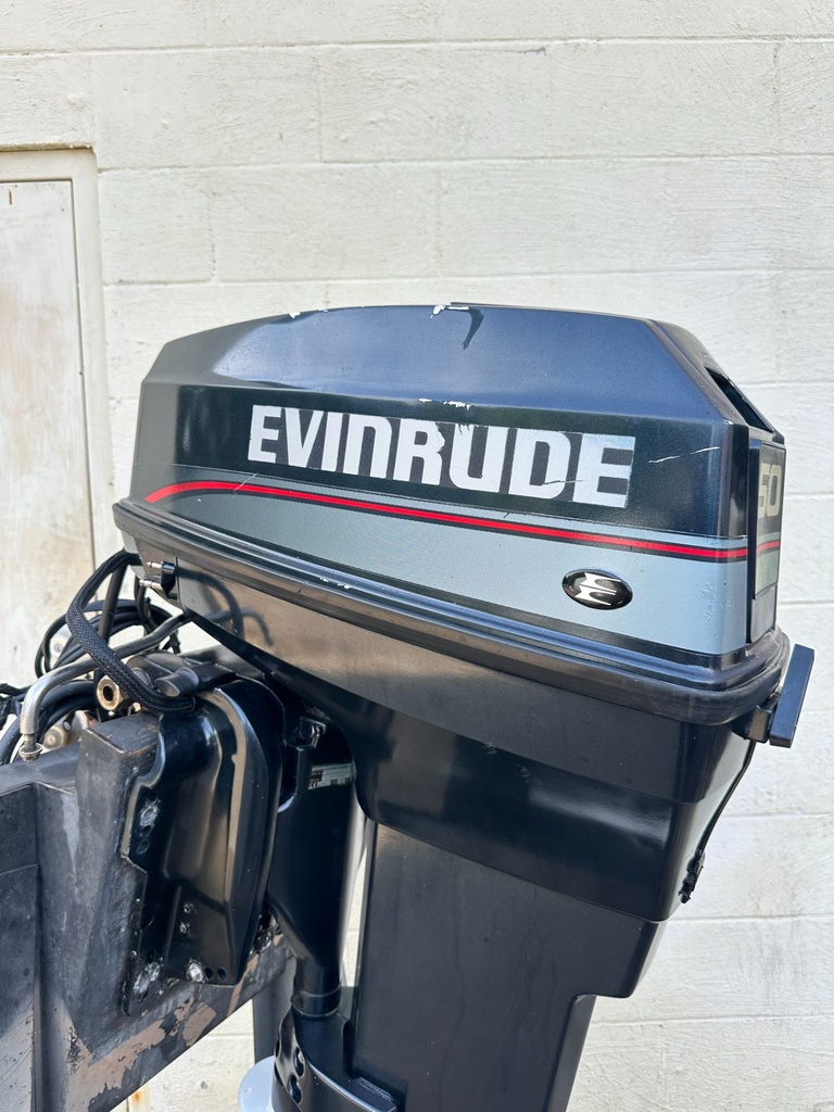 1997 Evinrude 50HP 2 Stroke Outboard Engine W/ 20" Shaft - Just Serviced