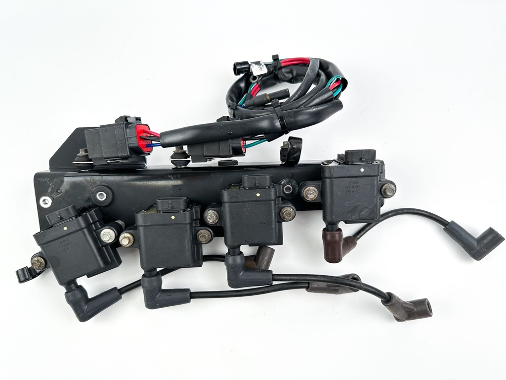 2007 Mercury 60 HP 4 Stroke Ignition Coil Set W/ Plate 879984T00 Tested