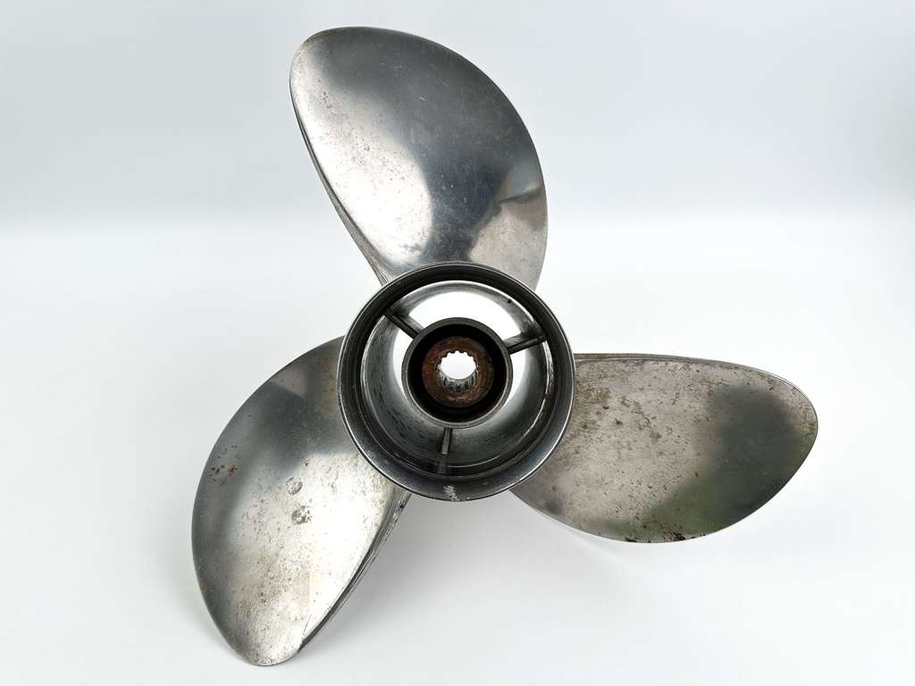Yamaha Stainless Steel 3 Blade Propeller Prop 15 1/2" X 17P Right Hand