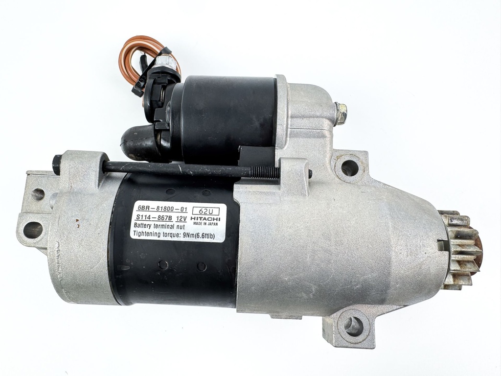2016 Yamaha 150 HP 4 Stroke Outboard Starter Motor 6BR-81800-01-00 OEM