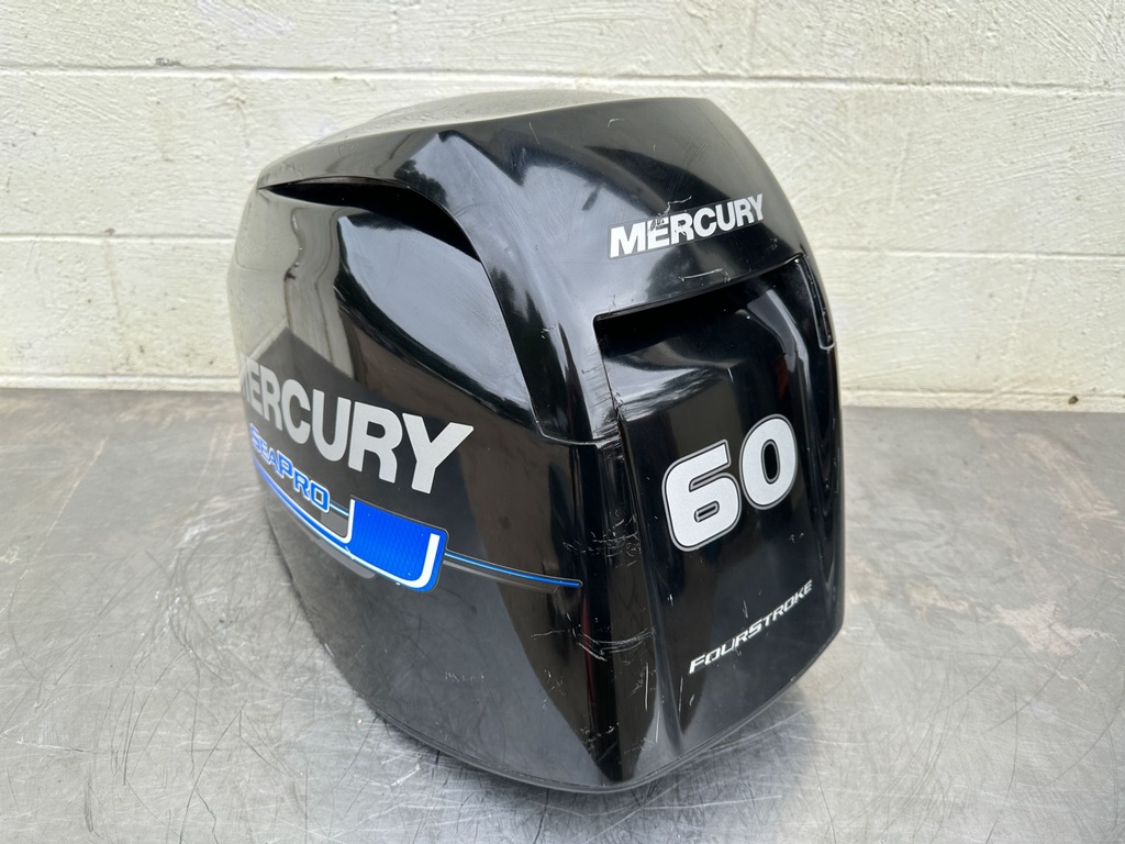 2018 Mercury 60 HP 4 Stroke Outboard Top Cowling 8M0118165 OEM