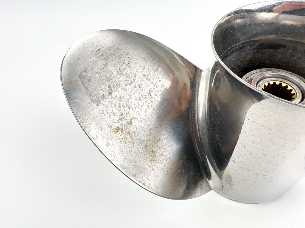 Honda Stainless Steel 3 Blade 14 1/4 x 19 LH Prop 58233-ZY3-B19H