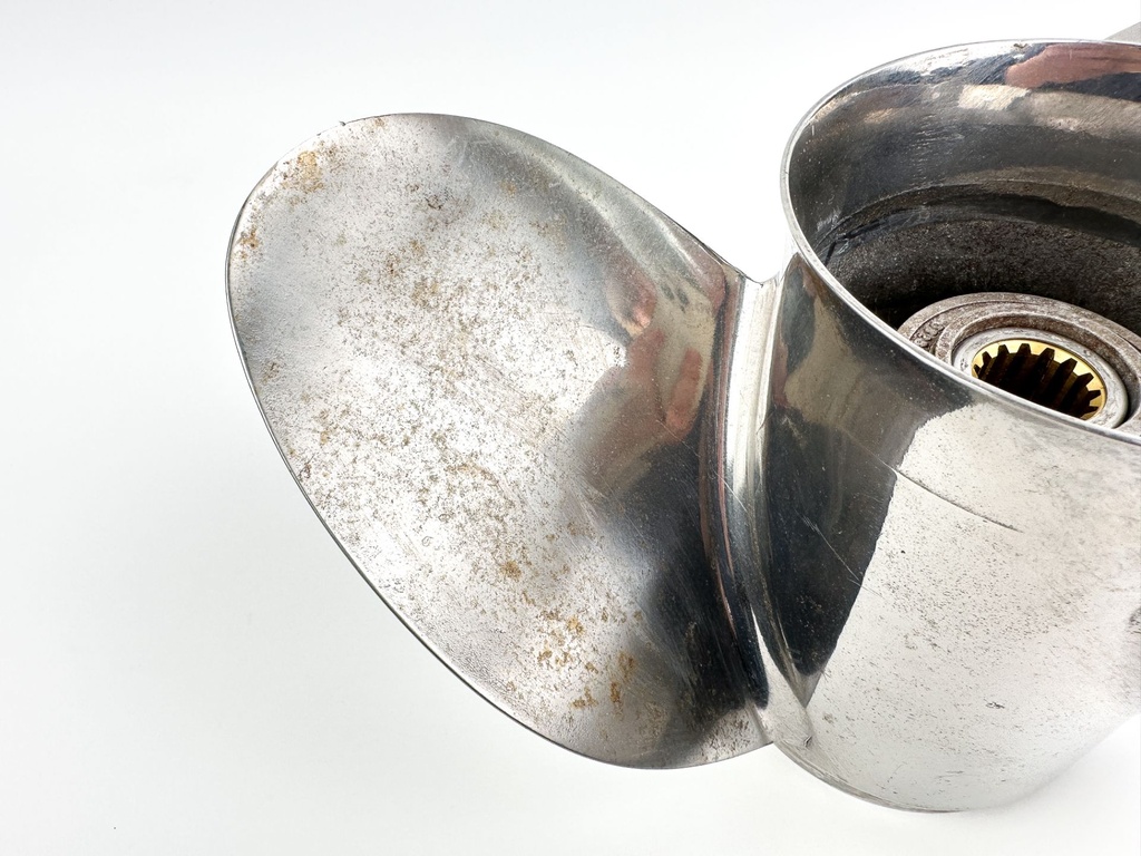 Honda Stainless Steel 3 Blade 14 1/4 x 19 LH Prop 58233-ZY3-B19H