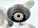 Honda Stainless Steel 3 Blade 14 1/4 x 19 LH Prop 58233-ZY3-B19H
