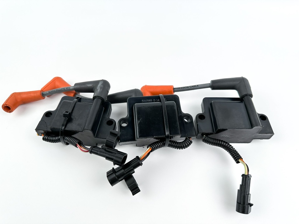 2013 Evinrude 75HP Etec 2 Stroke Outboard Ignition Coil Set 0586980 OEM