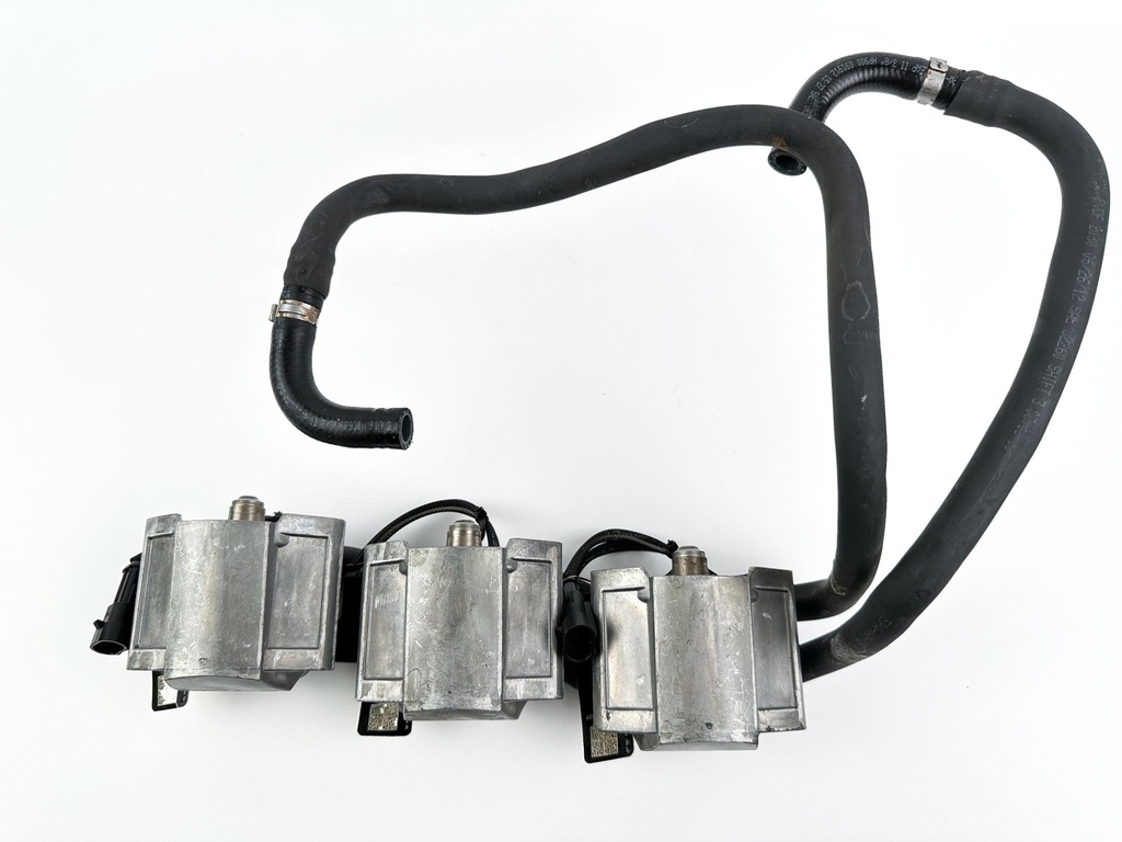 2013 Evinrude 75 HP Etec 2 Stroke Outboard Fuel Injector Set W/ Rail 5008886 OEM