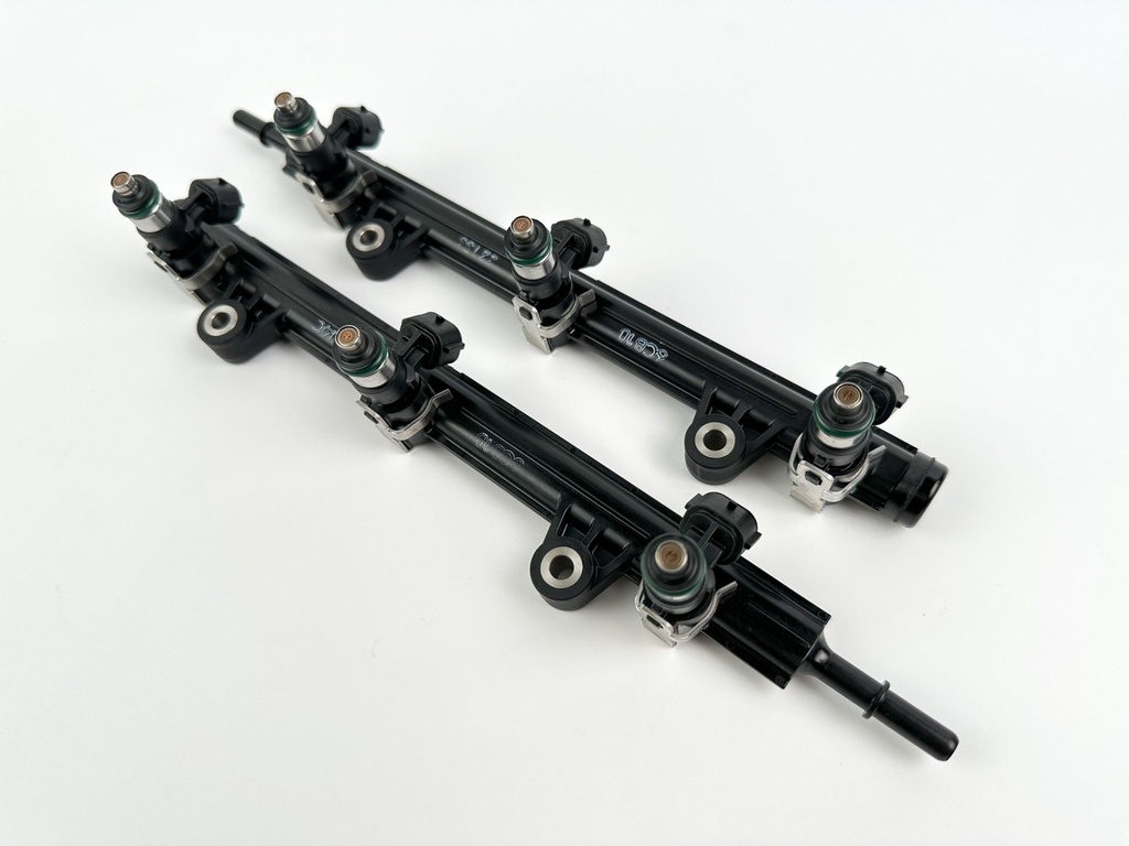 2019 Yamaha 250 HP 4 Stroke Outboard Fuel Injector Set W/ Rail 6CB-13161-10-00 OEM