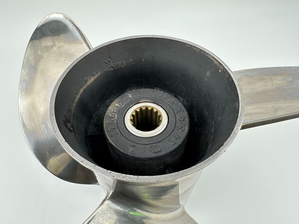 Evinrude Johnson Stainless Steel Viper Propeller LH Counter 14 3/4 x 19P 176630
