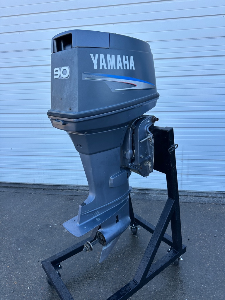 2004 Yamaha 90HP 2 Stroke Outboard Engine W/ 20" Shaft - Serviced