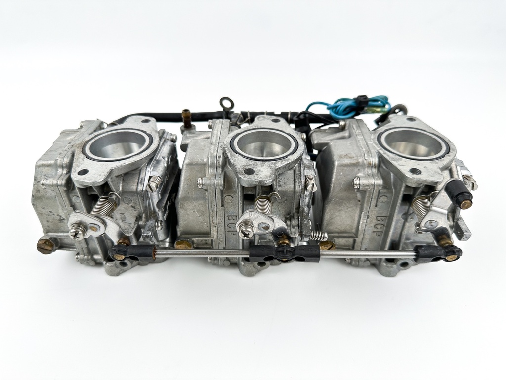 2003 Yamaha 70 HP 2 Stroke Outboard Carburetor Set 6H3-14301-0A-00 OEM