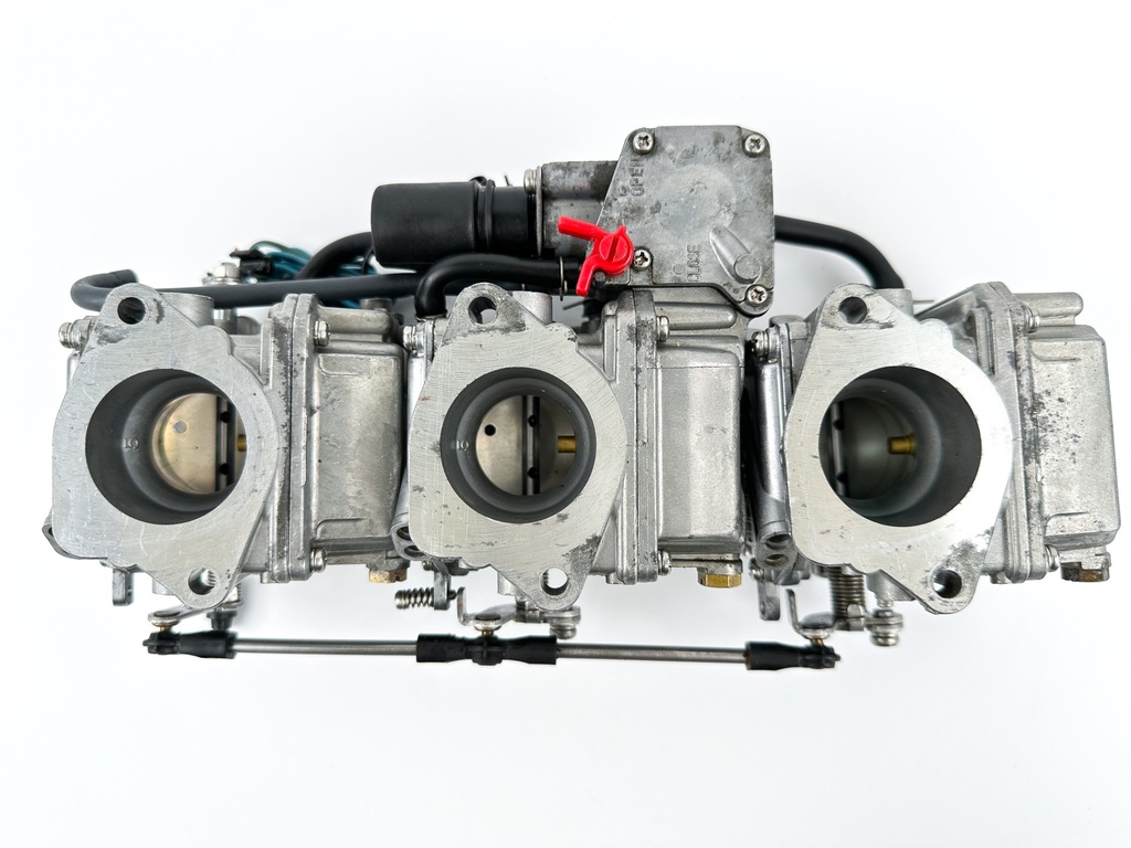 2003 Yamaha 70 HP 2 Stroke Outboard Carburetor Set 6H3-14301-0A-00 OEM