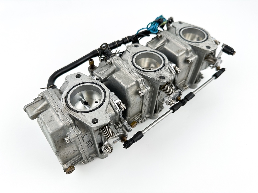 2003 Yamaha 70 HP 2 Stroke Outboard Carburetor Set 6H3-14301-0A-00 OEM