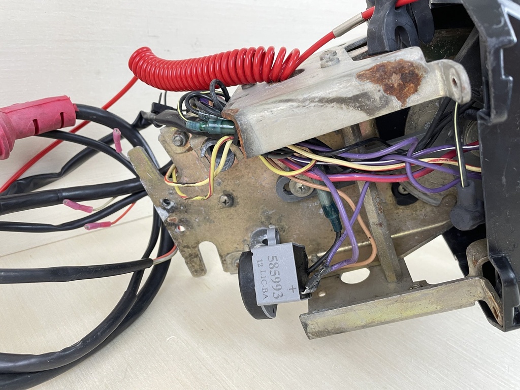 Johnson Evinrude OMC Top Mount Control Box Binnacle 8 Pin Red Plug