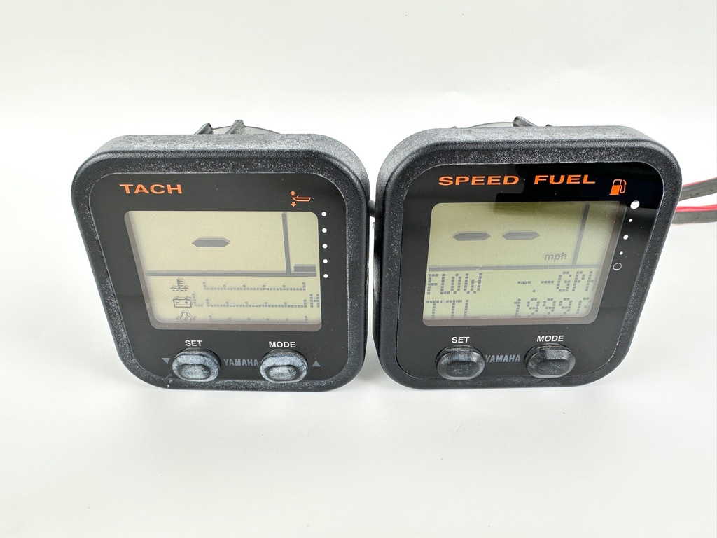 Yamaha Digital Command Link Gauge Set Tach Speed Fuel Square