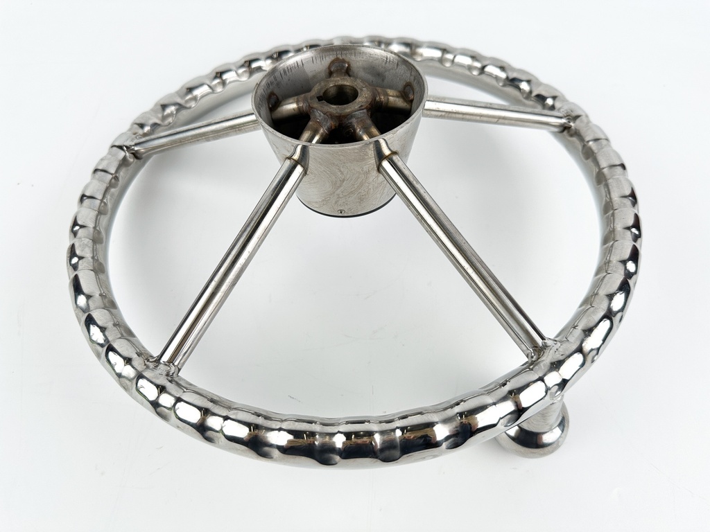 Boston Whaler Stainless Steel Steering Wheel W/ Turning Knob 13" 5 Spoke