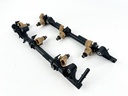 2008 Yamaha 250 HP 4 Stroke Outboard Fuel Injector Set W/ Rail 6P2-13761-10-00 OEM