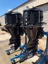 Twin 2017 Yamaha F150 150HP 4 Stroke Outboard Engines 25" Shaft - 205 Hours