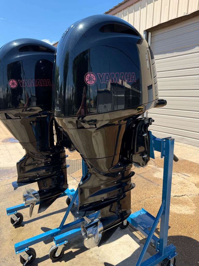 Twin 2017 Yamaha F150 150HP 4 Stroke Outboard Engines 25" Shaft - 205 Hours
