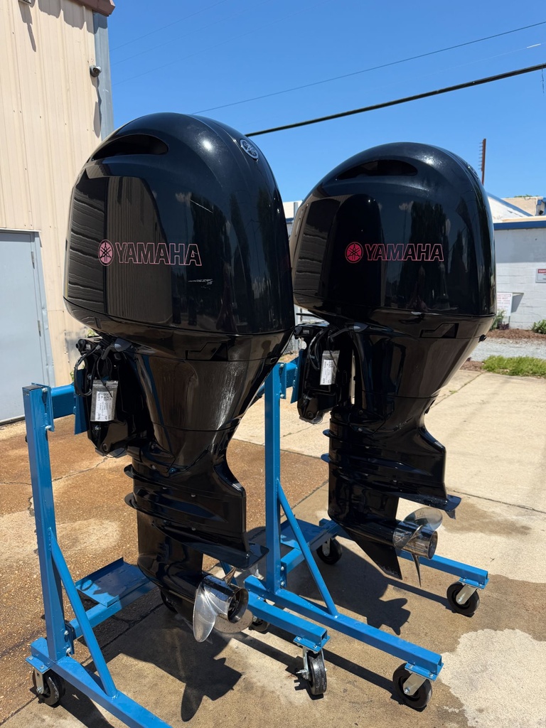 Twin 2017 Yamaha F150 150HP 4 Stroke Outboard Engines 25" Shaft - 205 Hours