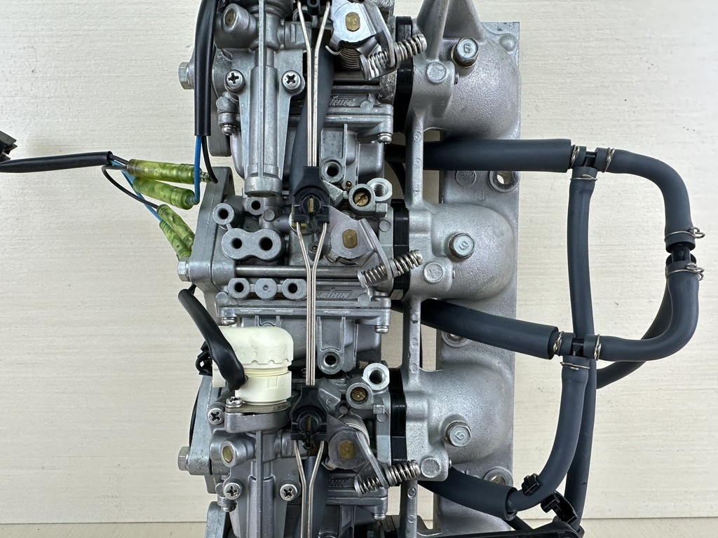 2003 Yamaha 80HP 4 Stroke Outboard Carburetor Set 1 2 3 4 Top Middle Bottom 