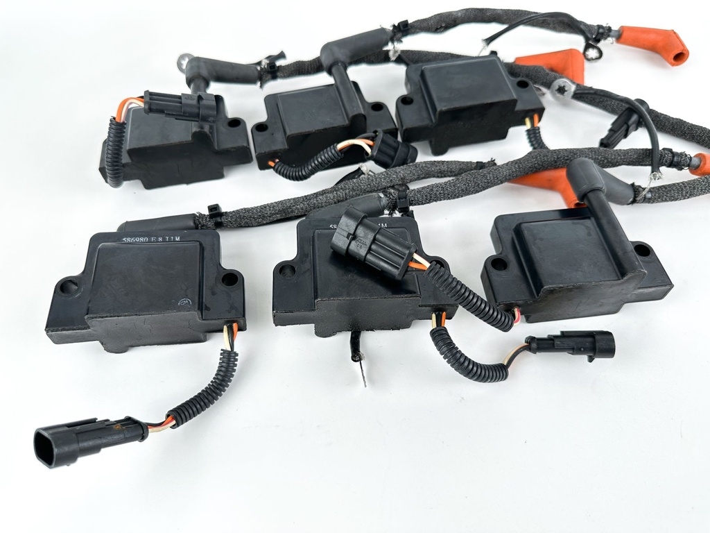 2014 Evinrude 200 HP 2 Stroke Outboard Ignition Coil Set 0586980 OEM