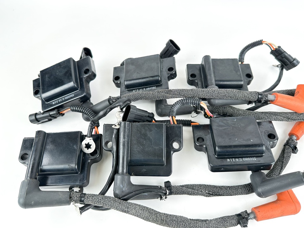 2014 Evinrude 200 HP 2 Stroke Outboard Ignition Coil Set 0586980 OEM