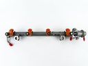 2005 Yamaha 115 HP 4 Stroke Outboard Fuel Injector Set W/ Rail 68V-8A360-00-00 Tested