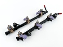 2007 Yamaha 250 HP 4 Stroke Outboard Fuel Injector Set W/ Rail 6P2-13160-10-00 Cleaned