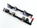 2009 Yamaha 250 HP 4 Stroke Outboard Fuel Injector Set W/ Rail 6P2-13761-10-00 OEM