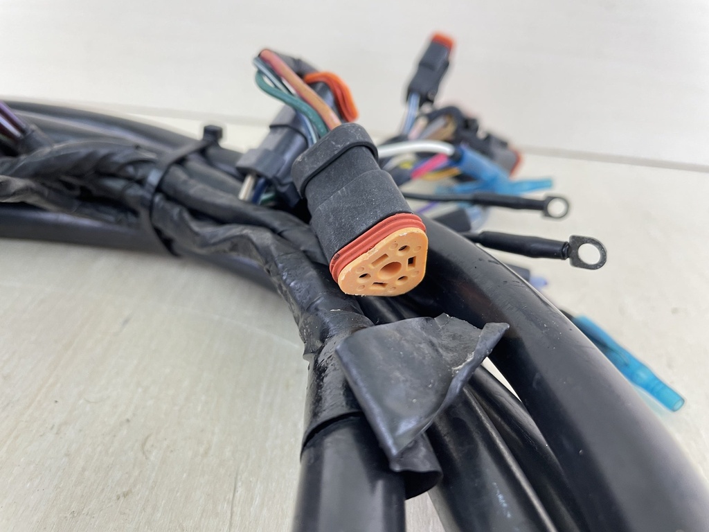 Evinrude Johnson 16' Main Rigging Harness From Controls To Engine - Orange Plugs