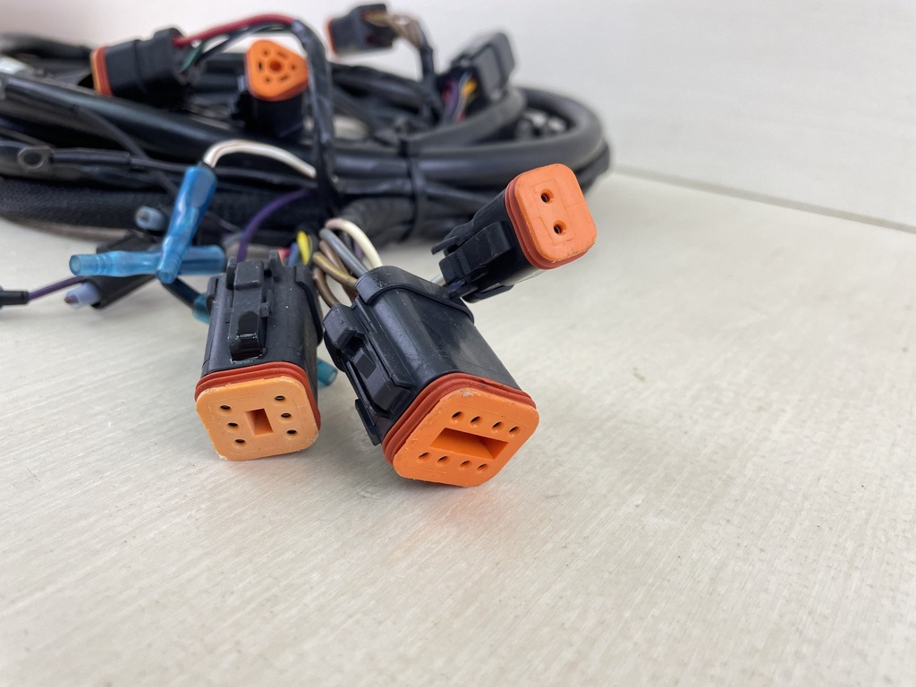 Evinrude Johnson 16' Main Rigging Harness From Controls To Engine - Orange Plugs