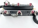 2014 Mercury 250 HP 2 Stroke Outboard Fuel Injector Set W/ Rail 884433T15 OEM