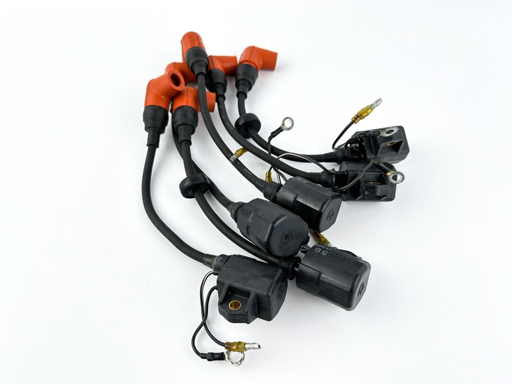 2001 Yamaha 150 HP 2 Stroke Outboard Ignition Coil Set 6R3-85570-01-00 OEM