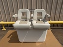 Boston Whaler Outrage FiberGlass Leaning Post Helm Seat Tackle Station Live Well