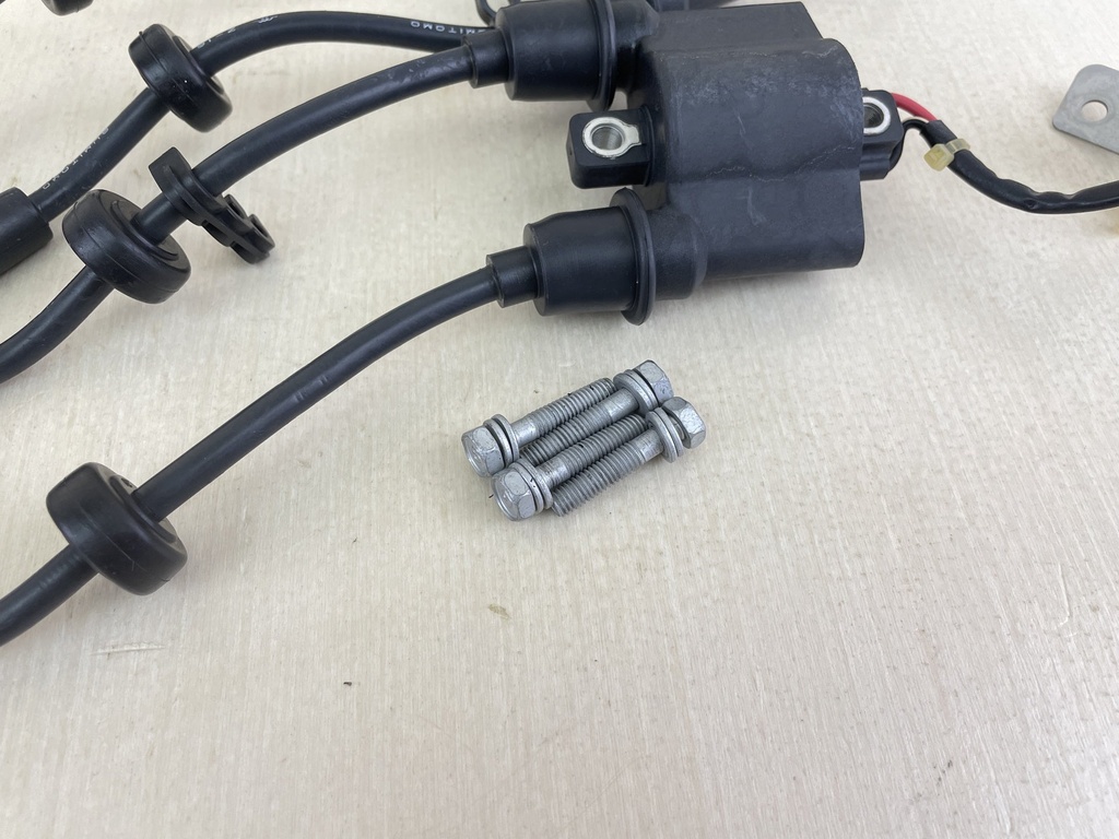 2006 Yamaha 60HP 4 Stroke Outboard Ignition Coil Set With Wires 63P-82310-01-00