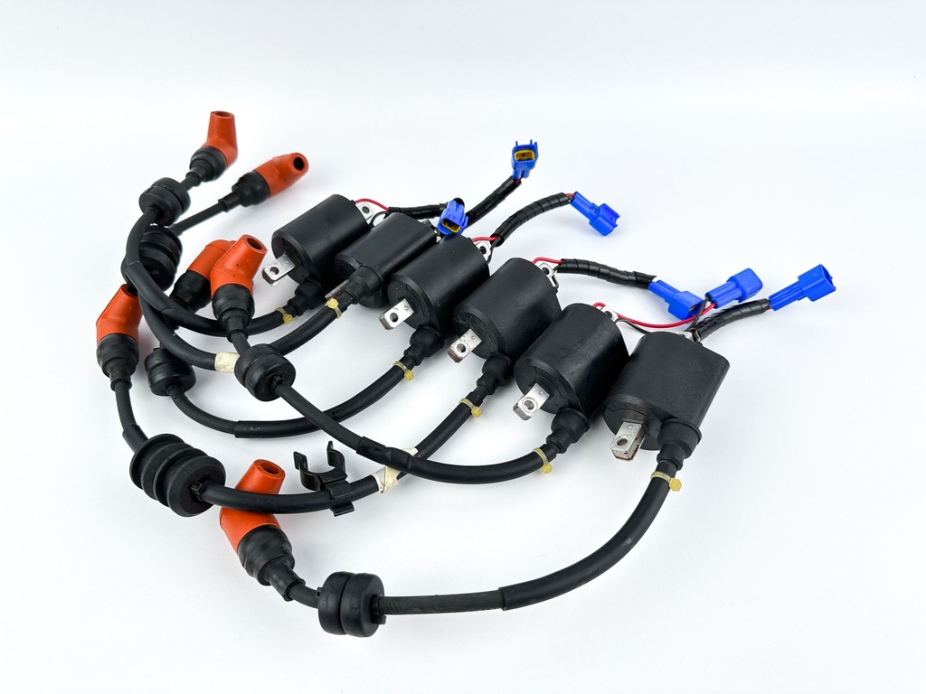 2007 Yamaha 250 HP 2 Stroke Outboard Ignition Coil Set 60V-82310-01-00 OEM