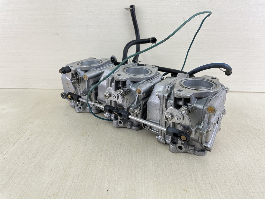 2004 Yamaha 60HP 2 Stroke Outboard Carburetor Set Top Bottom Middle - Just Serviced
