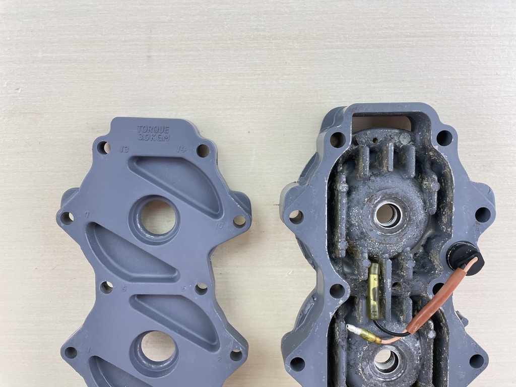 2004 Yamaha 60HP 2 Stroke Outboard Cylinder Head & Cover 6H3-11111-01-1S