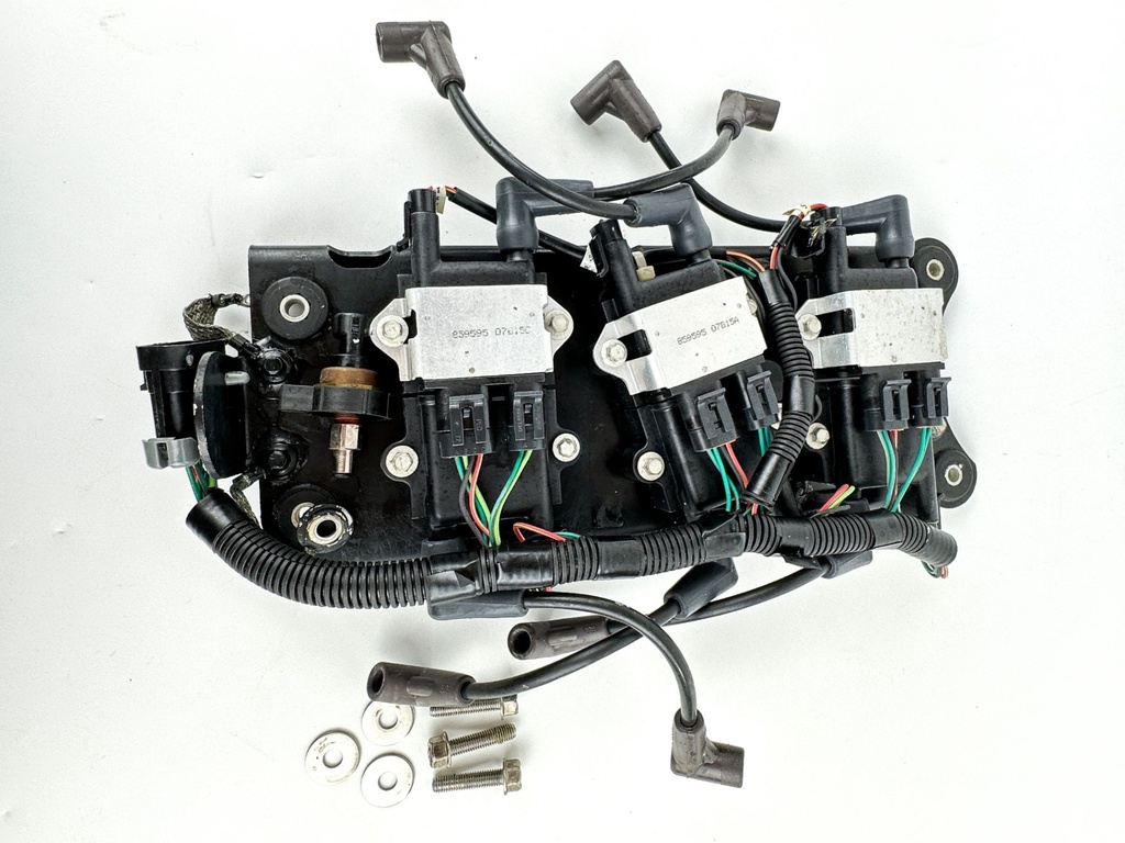 2007 Mercury 225 HP 2 Stroke Outboard Ignition Coil Set W/ Plate 856991A1 OEM