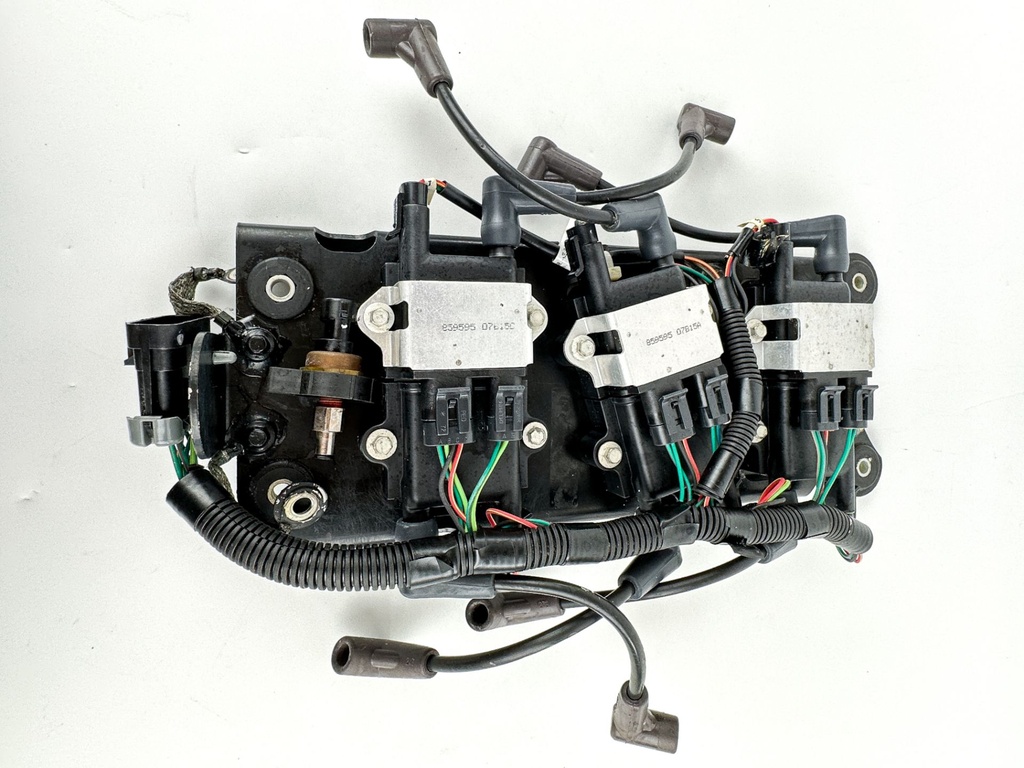 2007 Mercury 225 HP 2 Stroke Outboard Ignition Coil Set W/ Plate 856991A1 OEM