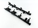 2013 Yamaha 350 HP 4 Stroke Outboard Fuel Injector Set W/ Rail 6AW-13761-00-00 OEM