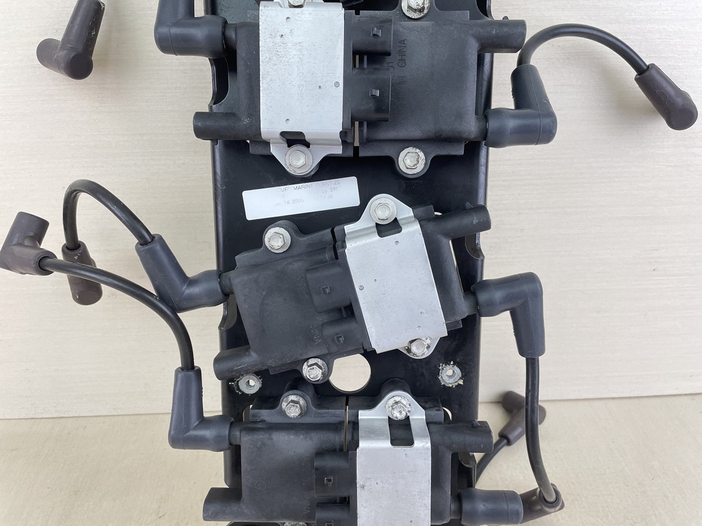 Mercury 200 225 250 HP Optimax Ignition Coil Assembly Set With Wire & Plate 