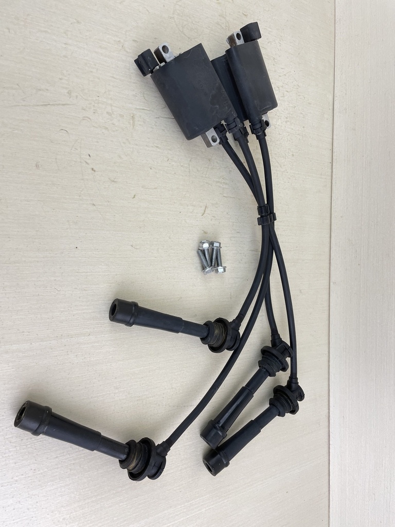 2007 Suzuki 140HP DF140 4 Stroke Outboard Ignition Coil Set With Plug Wires 