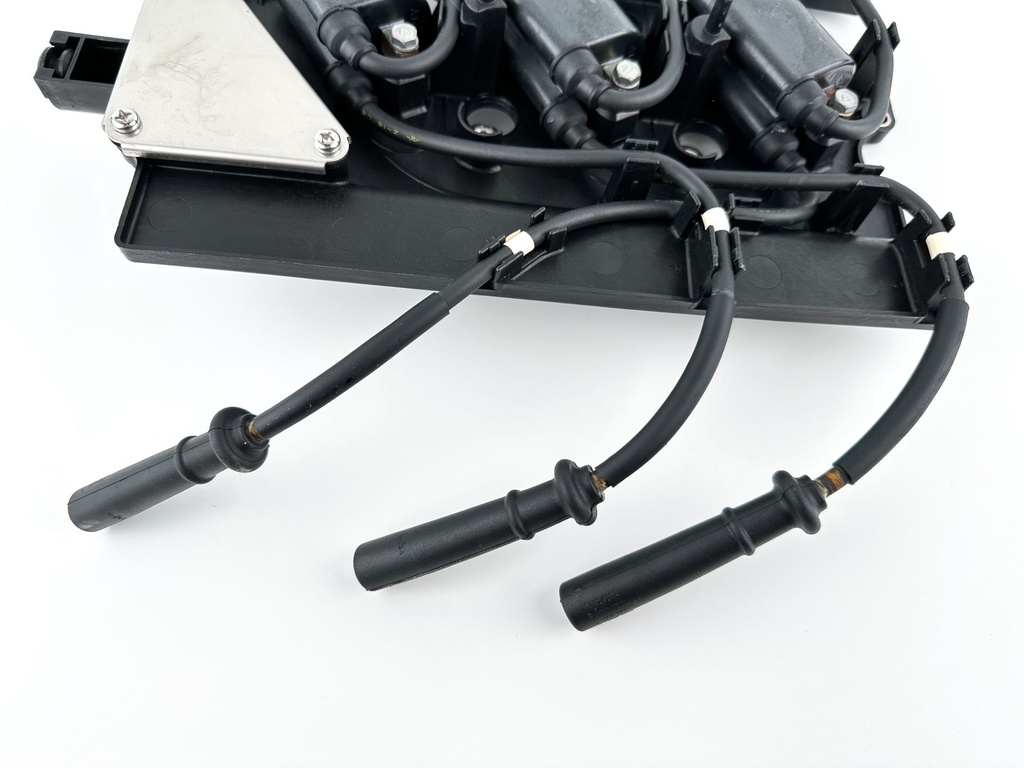 2002 Yamaha 200 HP 4 Stroke Outboard Ignition Coil Set W/ Plate 69J-82310-00-00 OEM