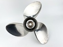 Suzuki Stainless Steel 3 Blade Propeller Prop 16" x 18P Left Hand Counter