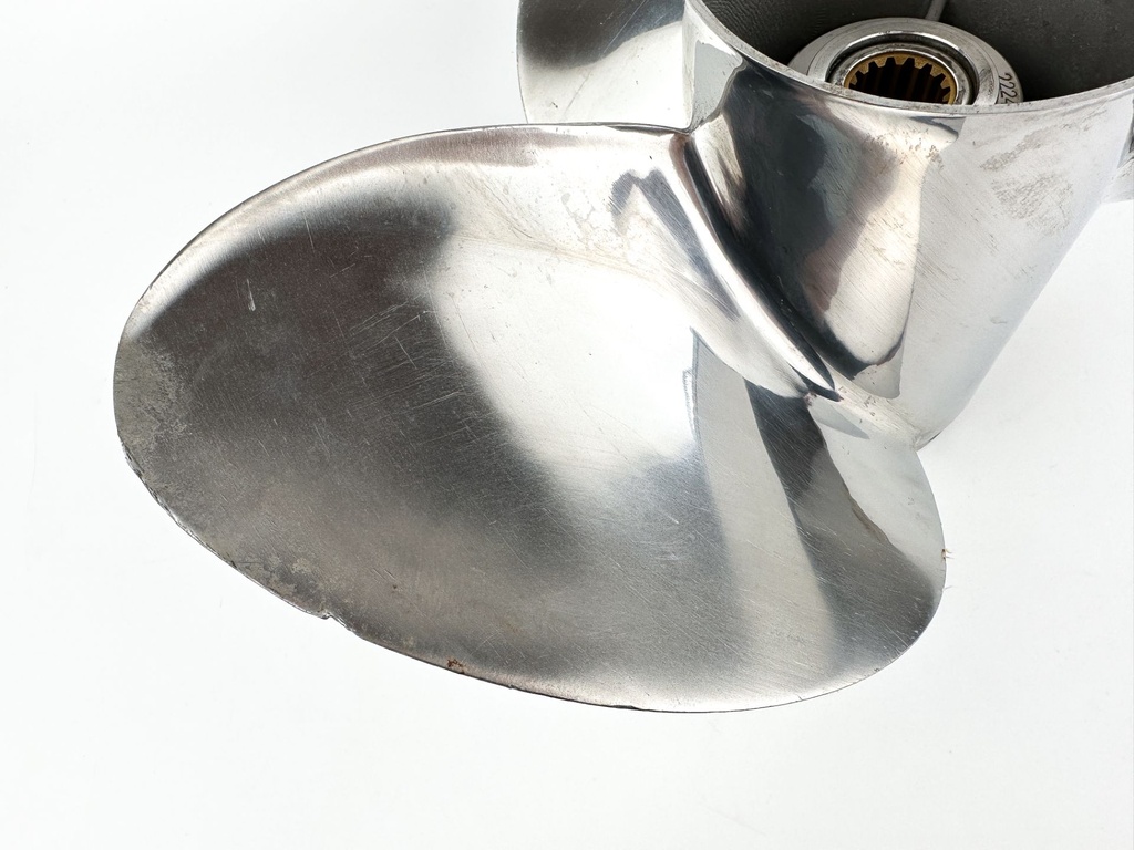 Suzuki Stainless Steel 3 Blade Propeller Prop 16" x 18P Left Hand Counter