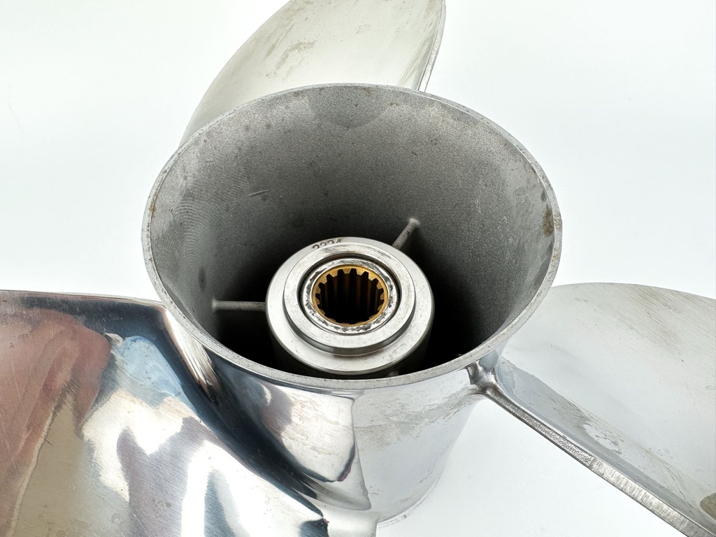 Suzuki Stainless Steel 3 Blade Propeller Prop 16" x 18P Left Hand Counter