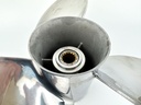 Suzuki Stainless Steel 3 Blade Propeller Prop 16" x 18P Left Hand Counter