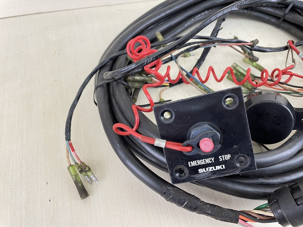 Suzuki Outboard Rigging Setup With Key Switch Extension Harness Gauge