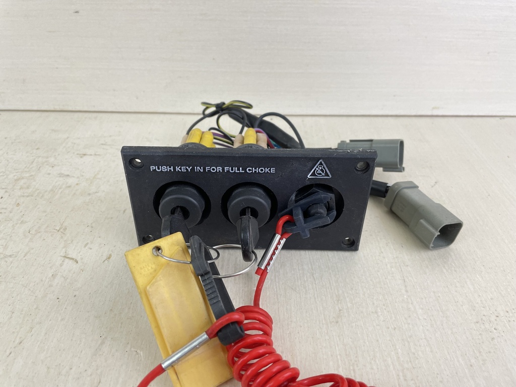 Evinrude Johnson OMC Outboard Dual Key Ignition Switch Assembly - Used
